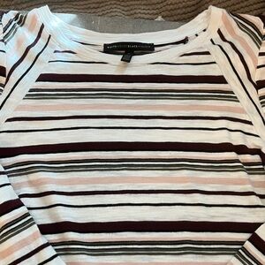 WHBM Striped Knit Sleeve - White, Olive, Burgundy, Pink, Black
